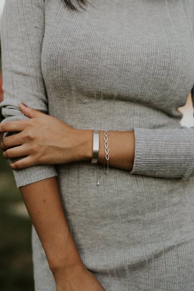 Lunavit feines Damenarmband Lady Line mit Zirkonia als besonderes Schmuck Accessoire für Ihre Lieblingsoutfits